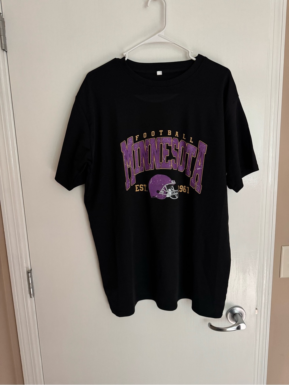Minnesota Football Graphic Tee - Black & Purple